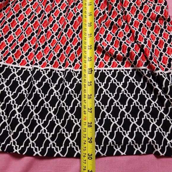 Nwot! Unique printed red & black dress - Picture 7 of 7
